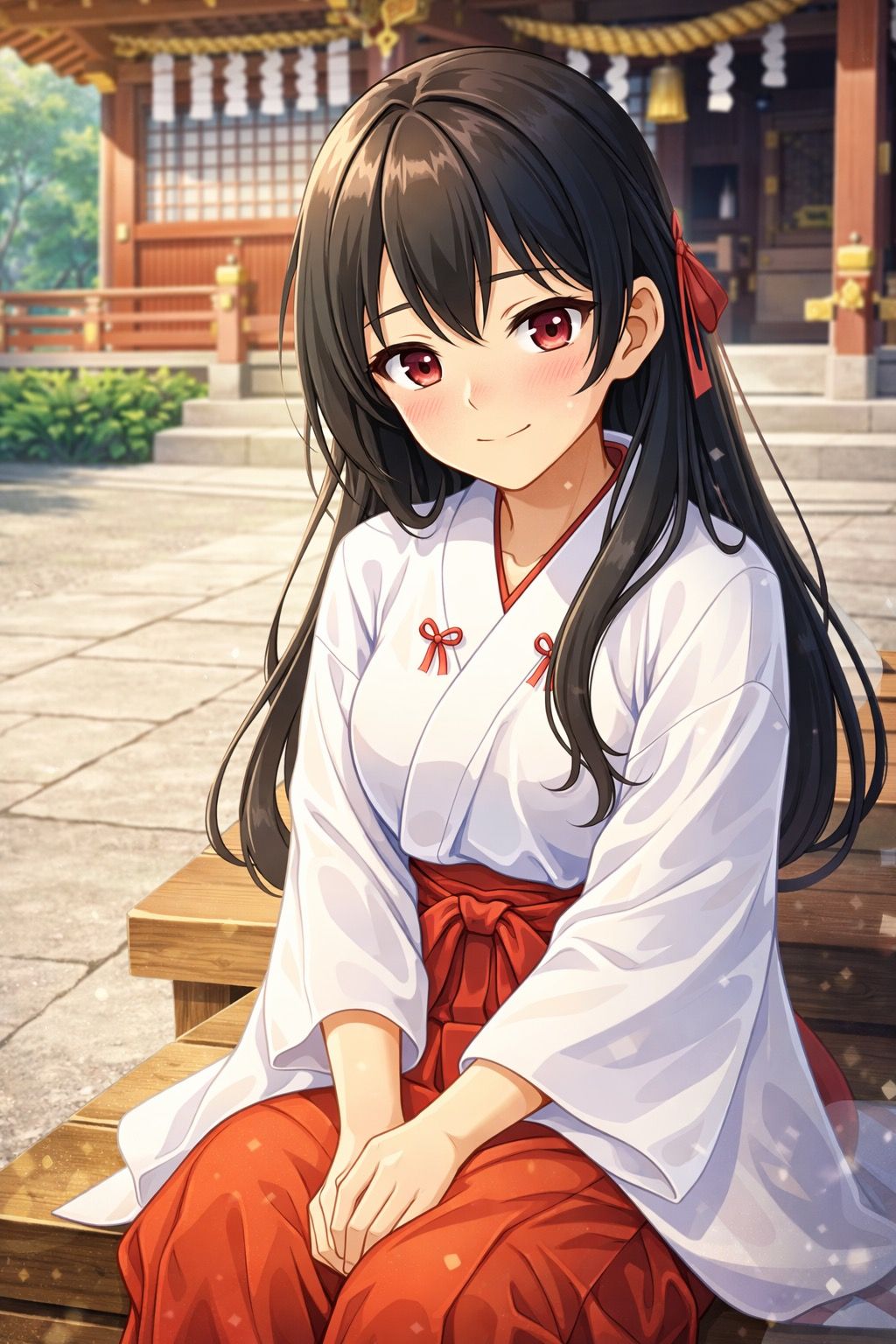 神社の巫女