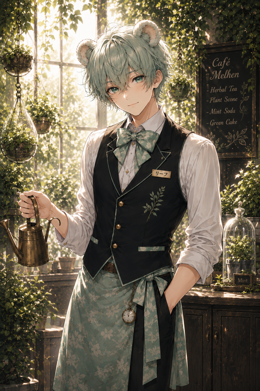 癒やし系の店員『リーフ』
