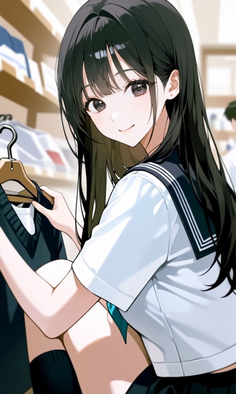 新しい服を買いに行く