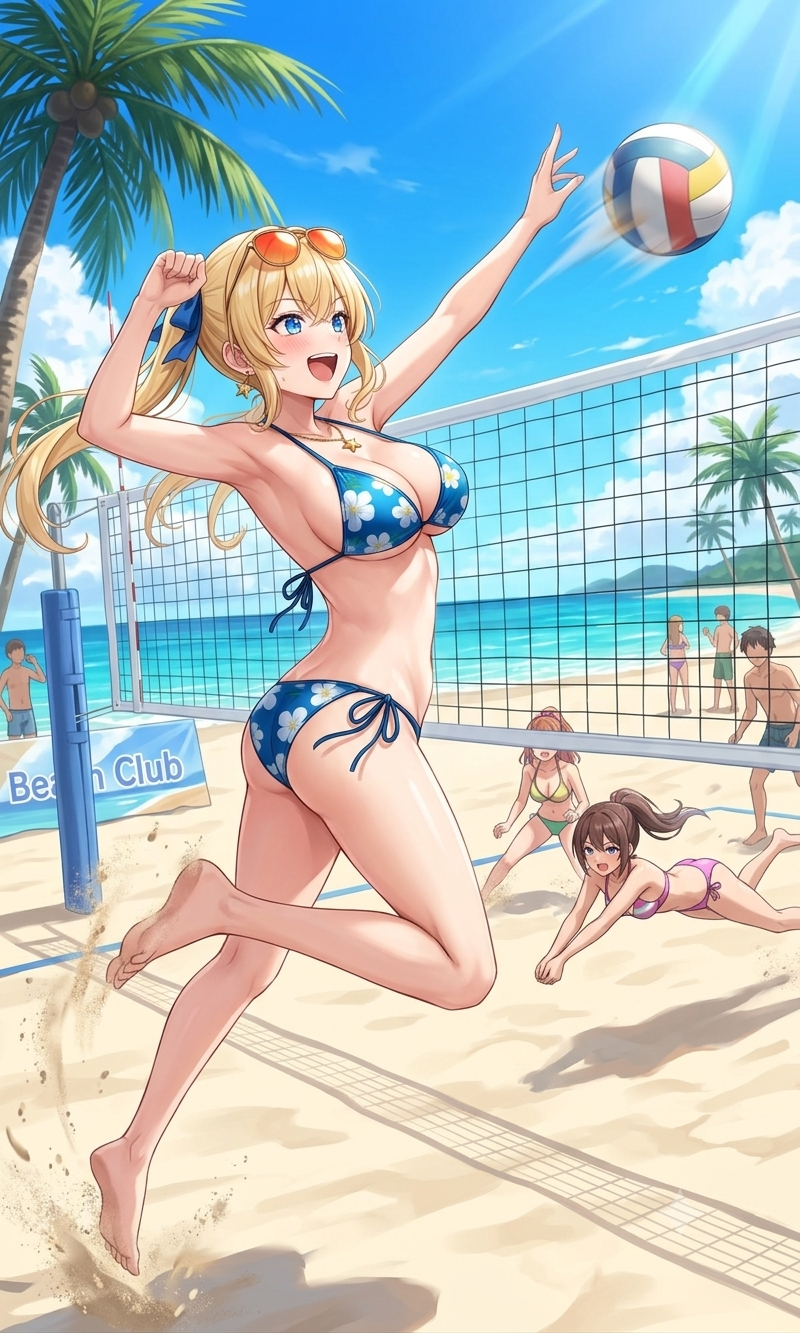 #激カワギャルとビーチバレー🎵