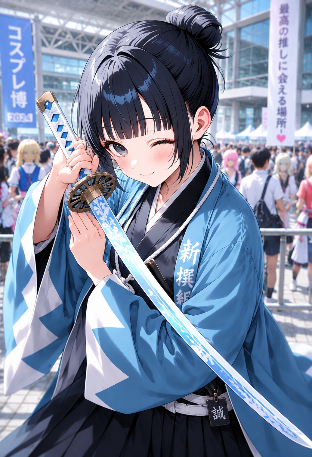 夏のコスプレ大会っ‼️カナの新撰組‼️