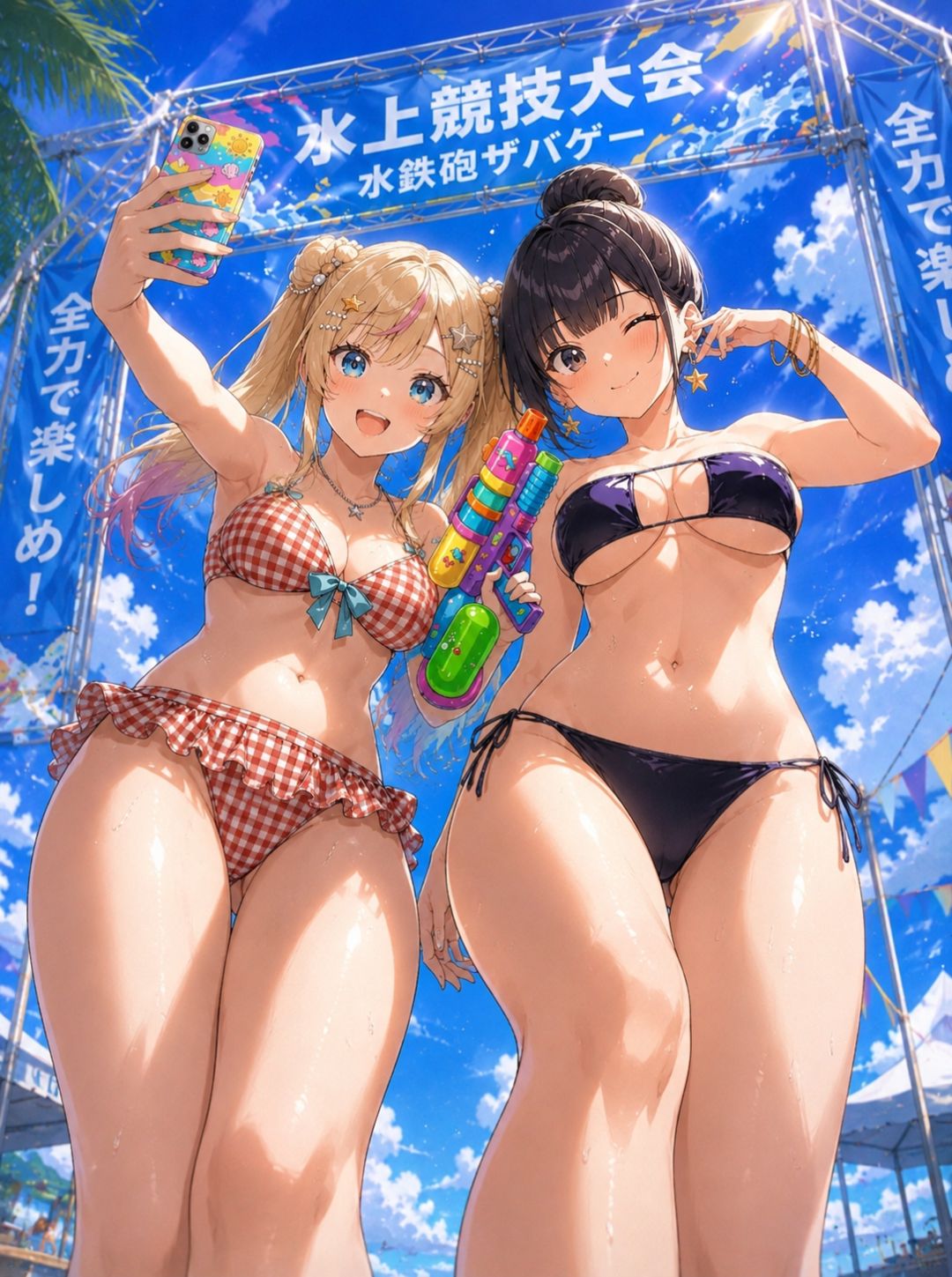 #灼熱‼️水上競技大会‼️(モモ★編）