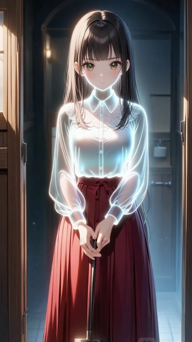 放課後の旧校舎の女子トイレ