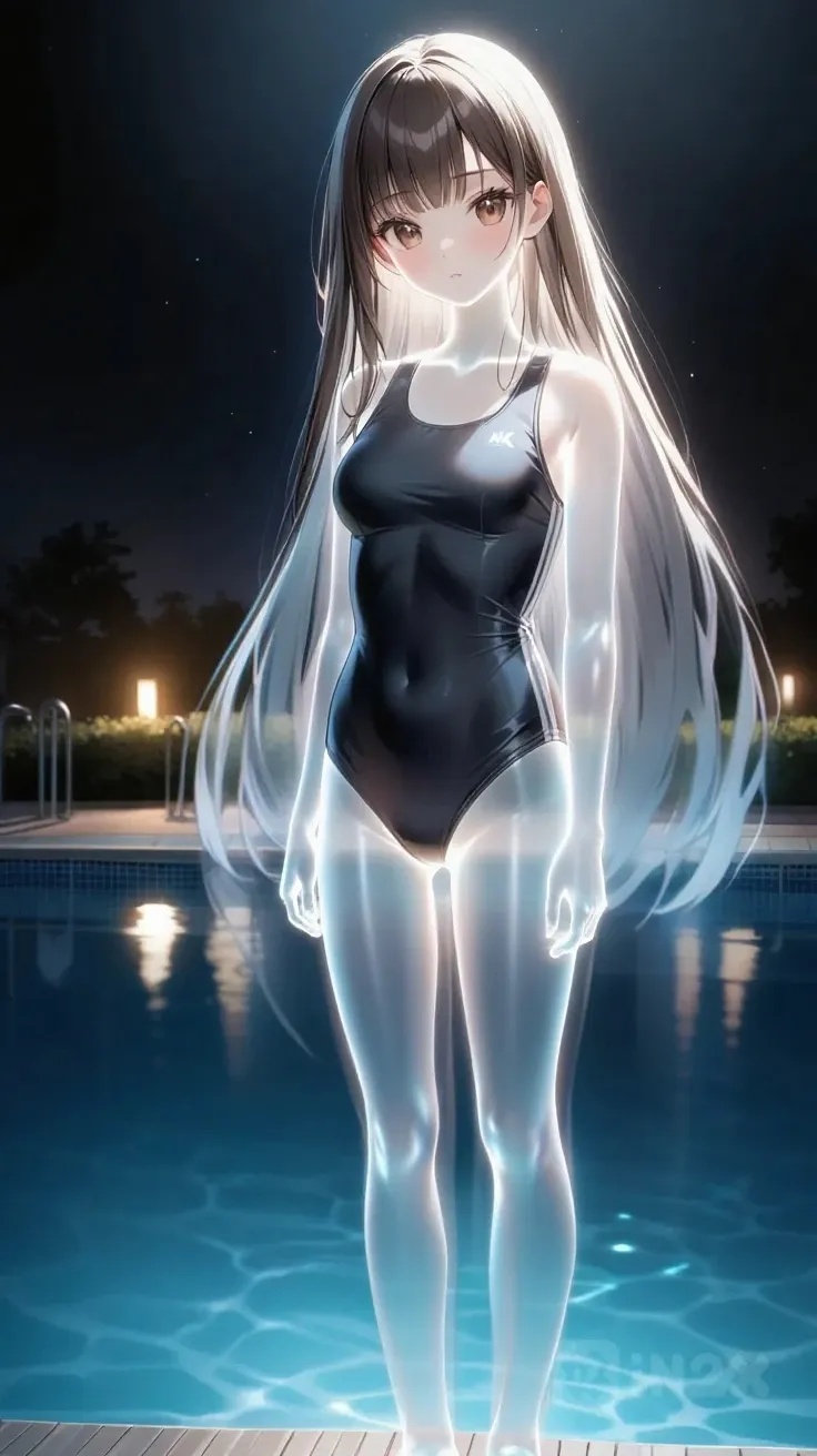 真夜中のプール