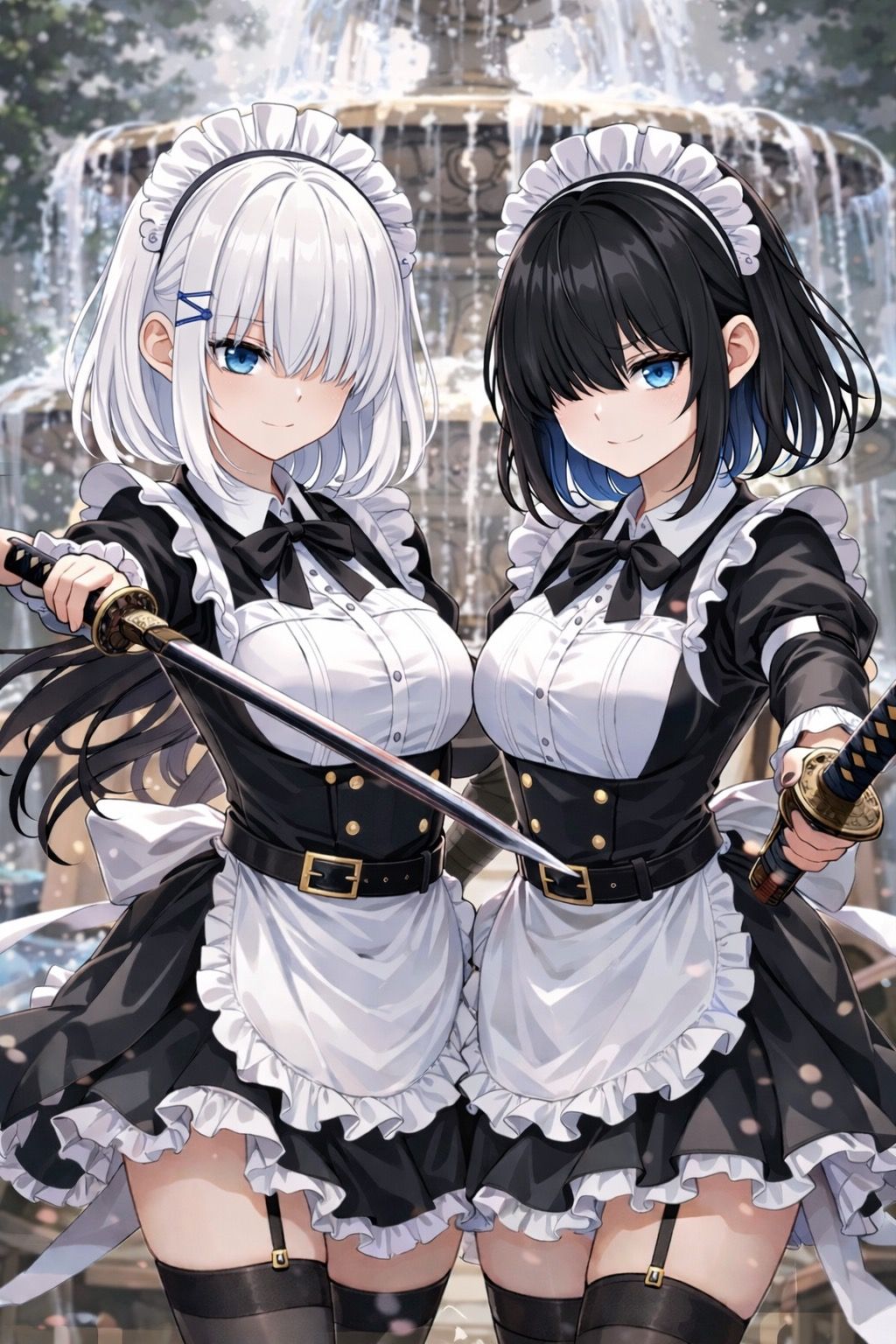 黒白の姉妹メイド