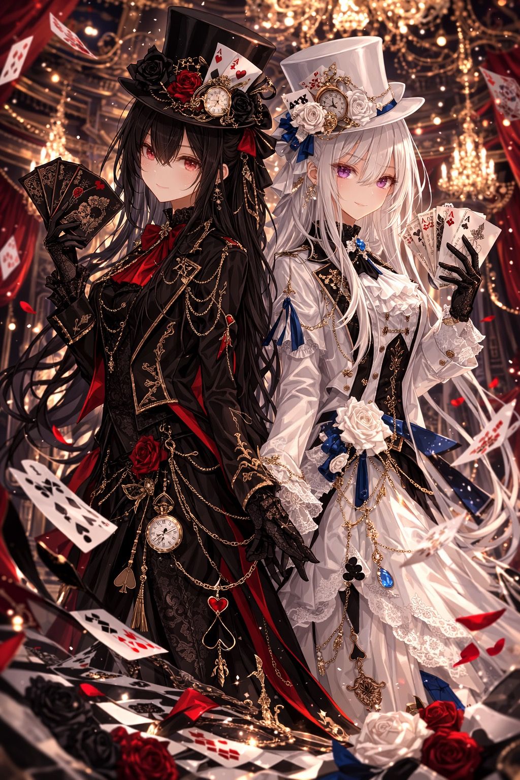 双花奇術の姉妹