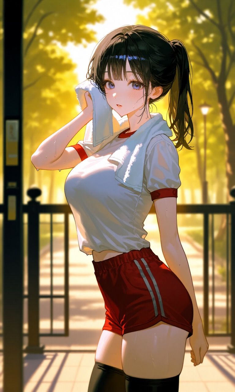 運動公園　帰り