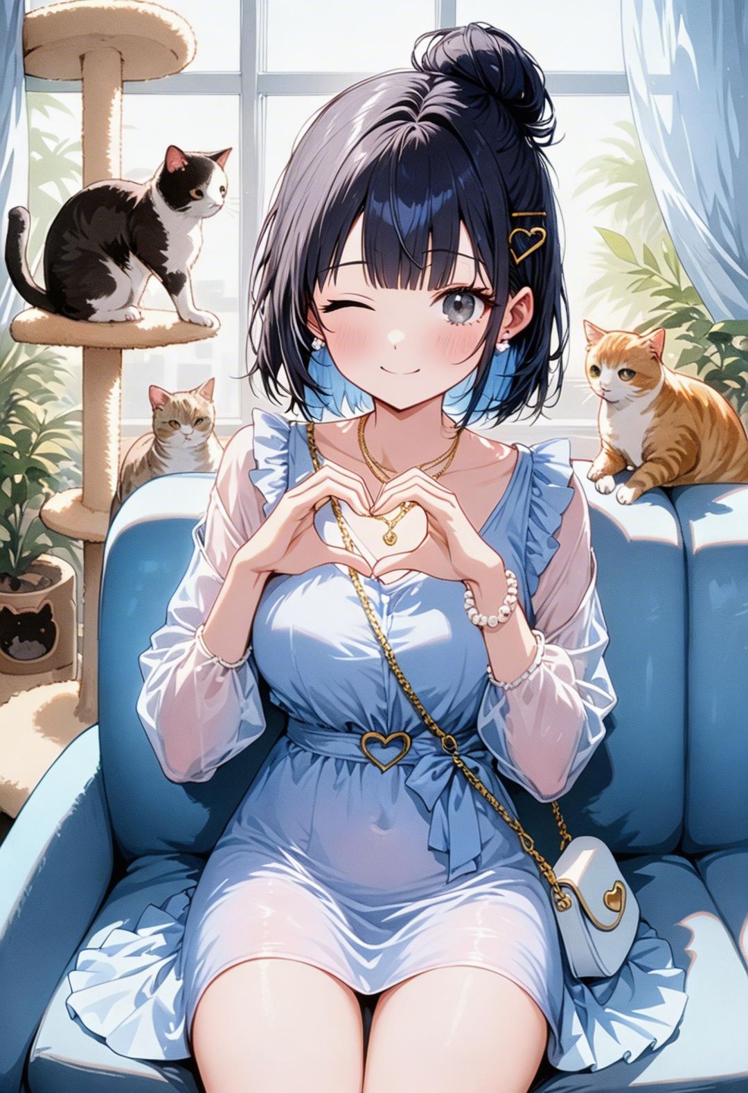 カナと、猫カフェ☕デート💑