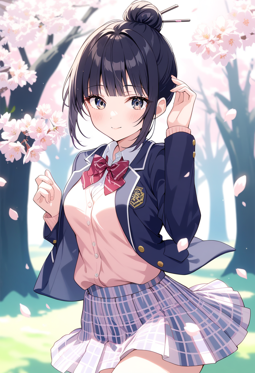 カナと桜🌸の並木道