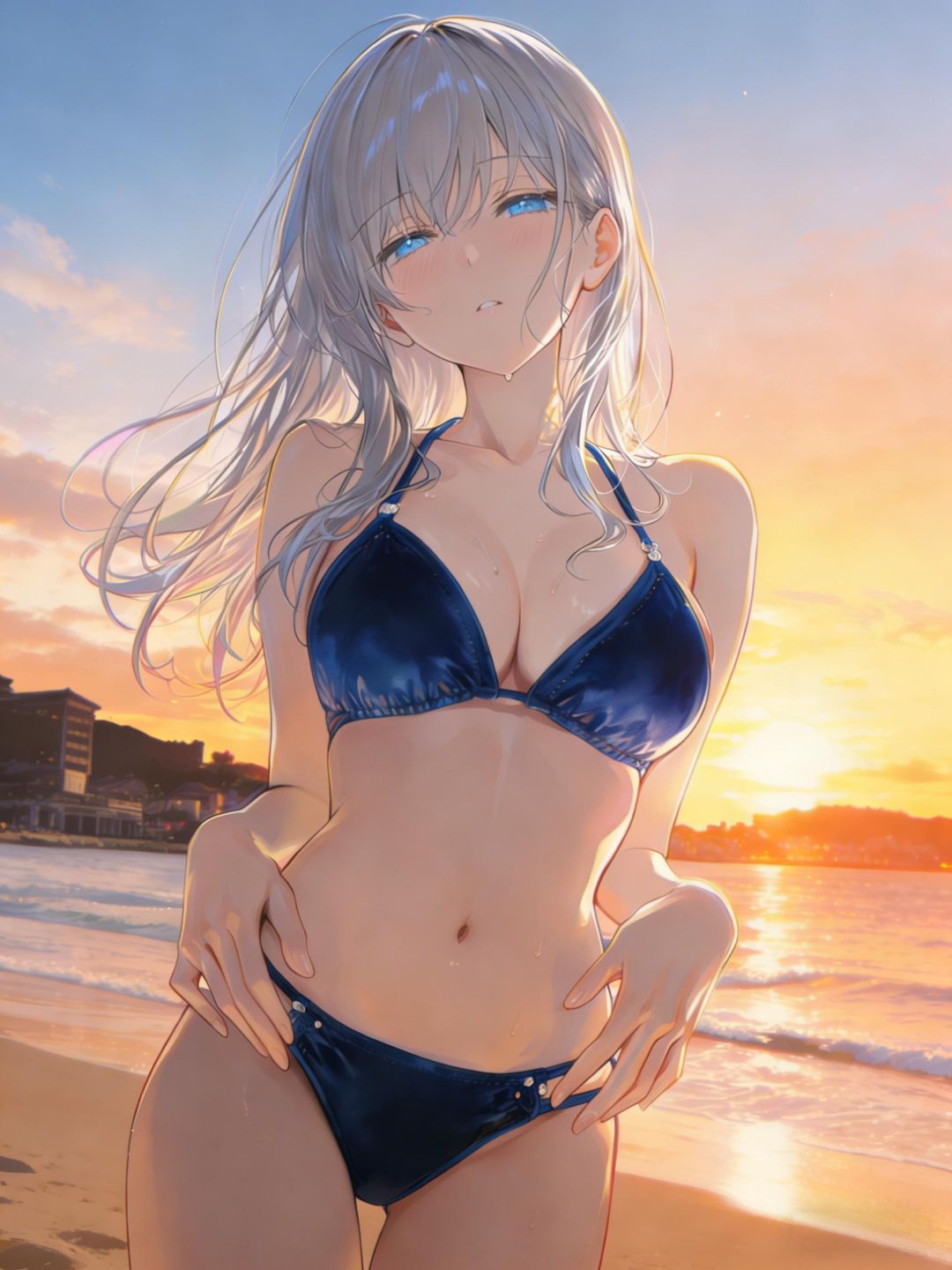 潮騒に秘めた銀髪の誓い