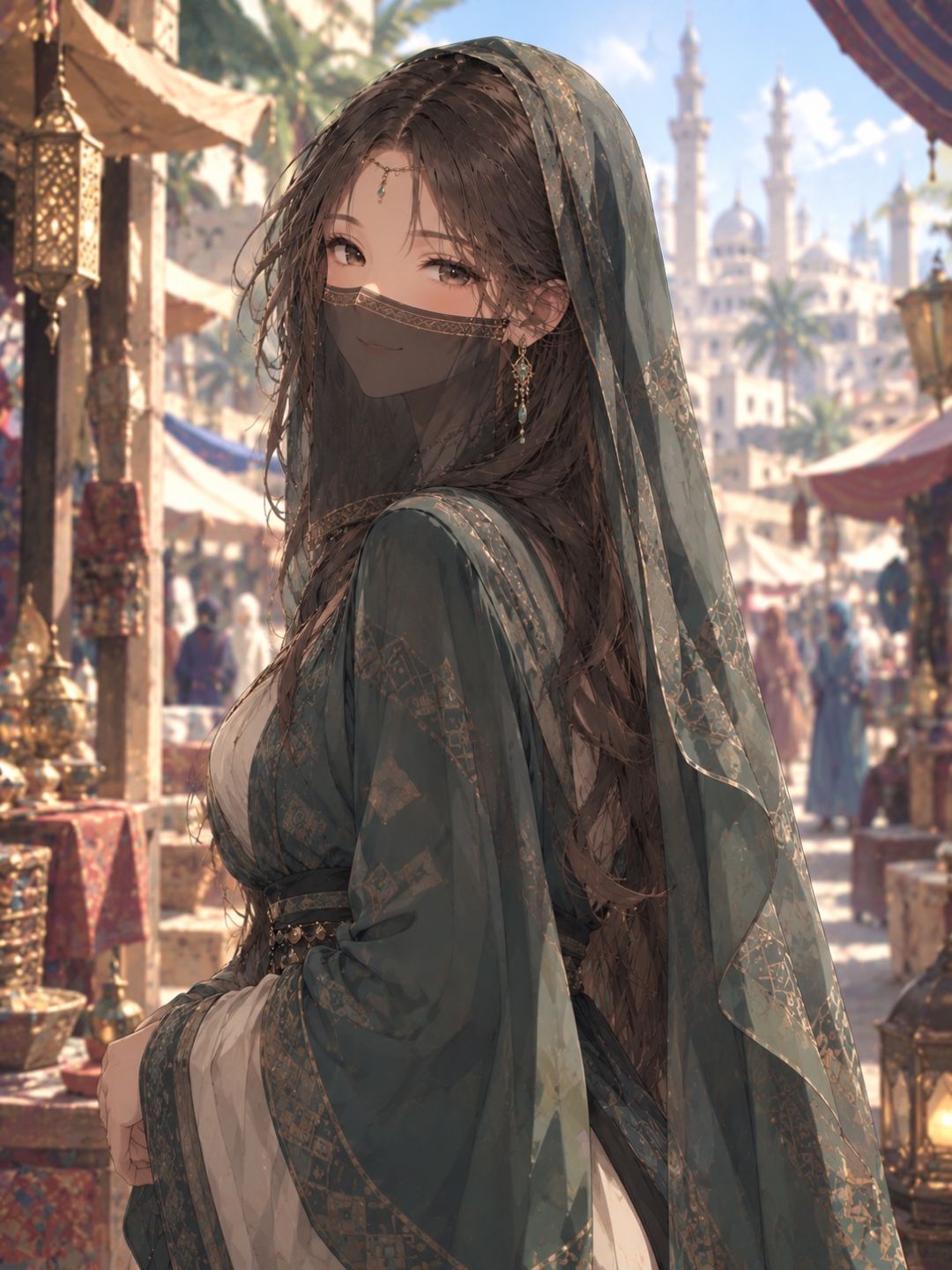 市場にて