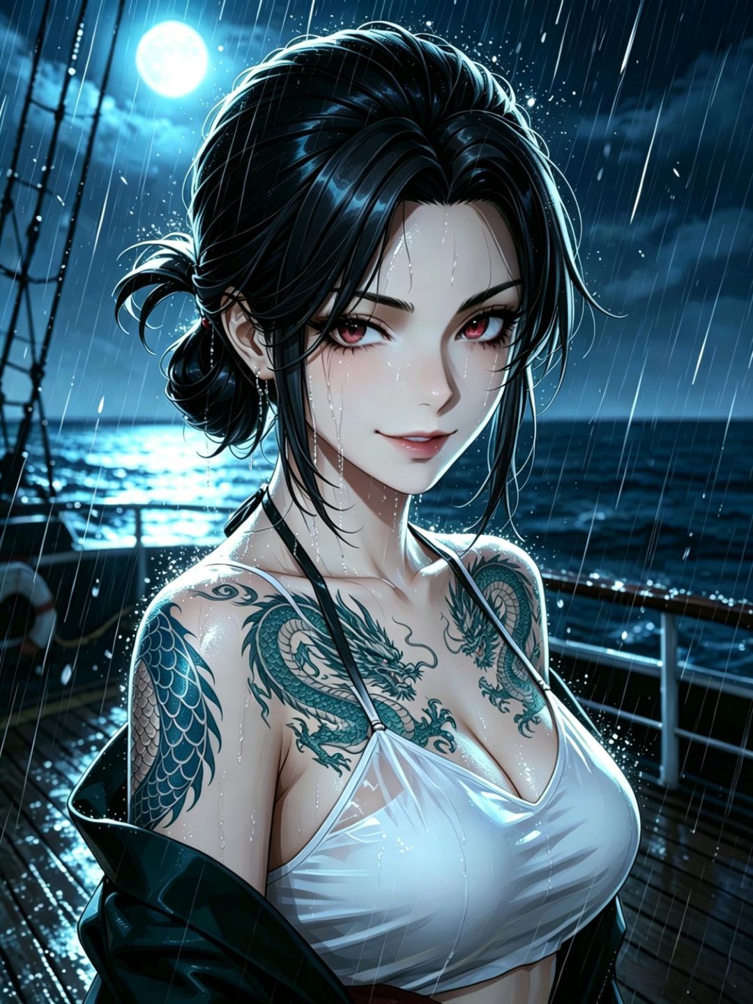 暴雨に喘ぐ蒼龍の契約