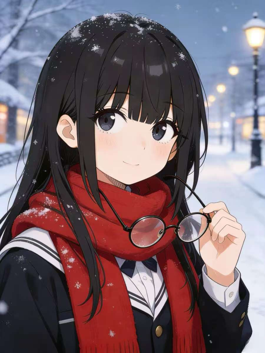 レンズに咲いた初雪