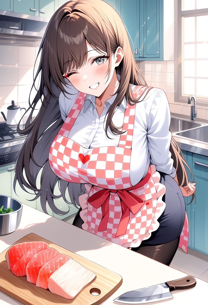 母と朝食作り