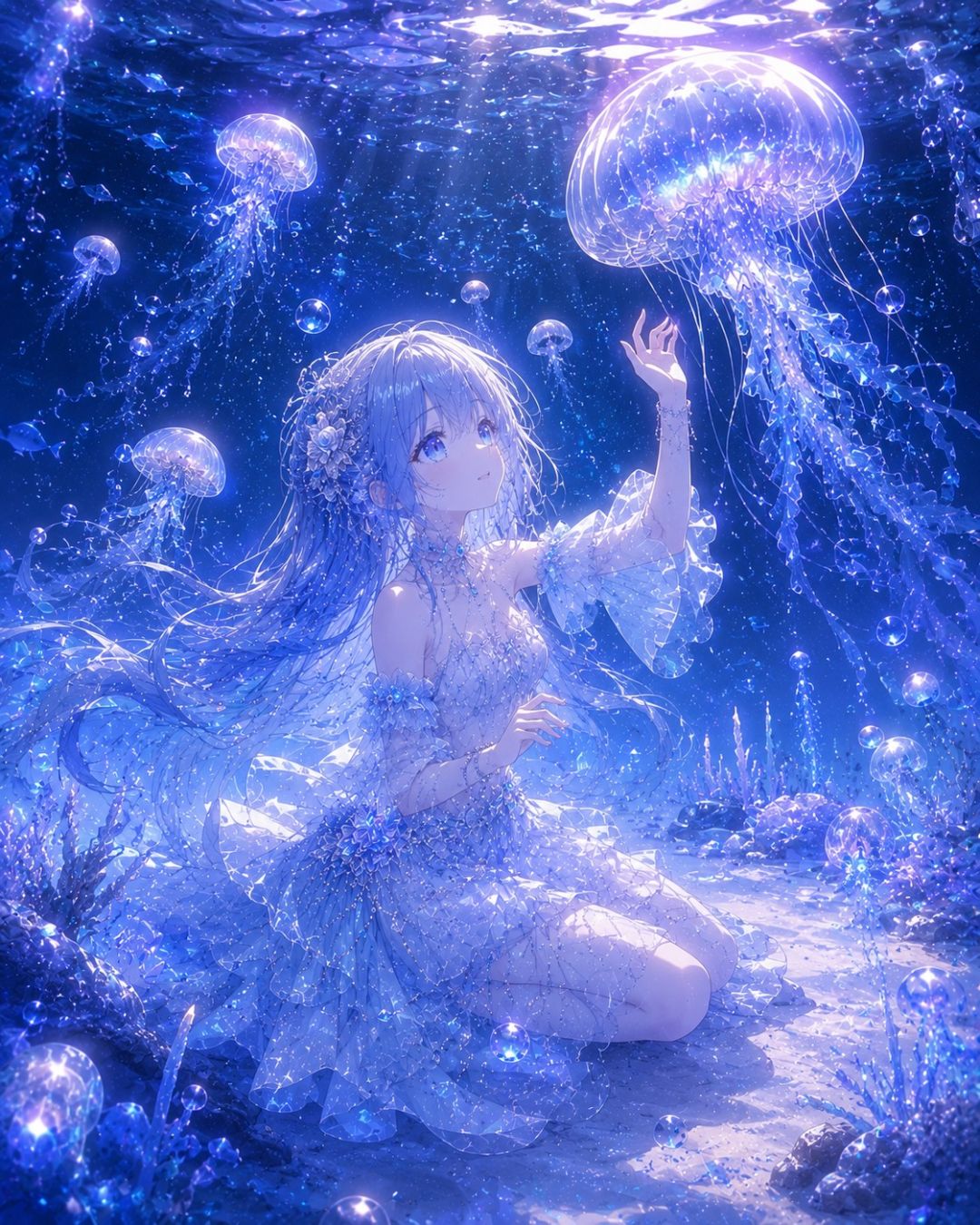 深海での出会い