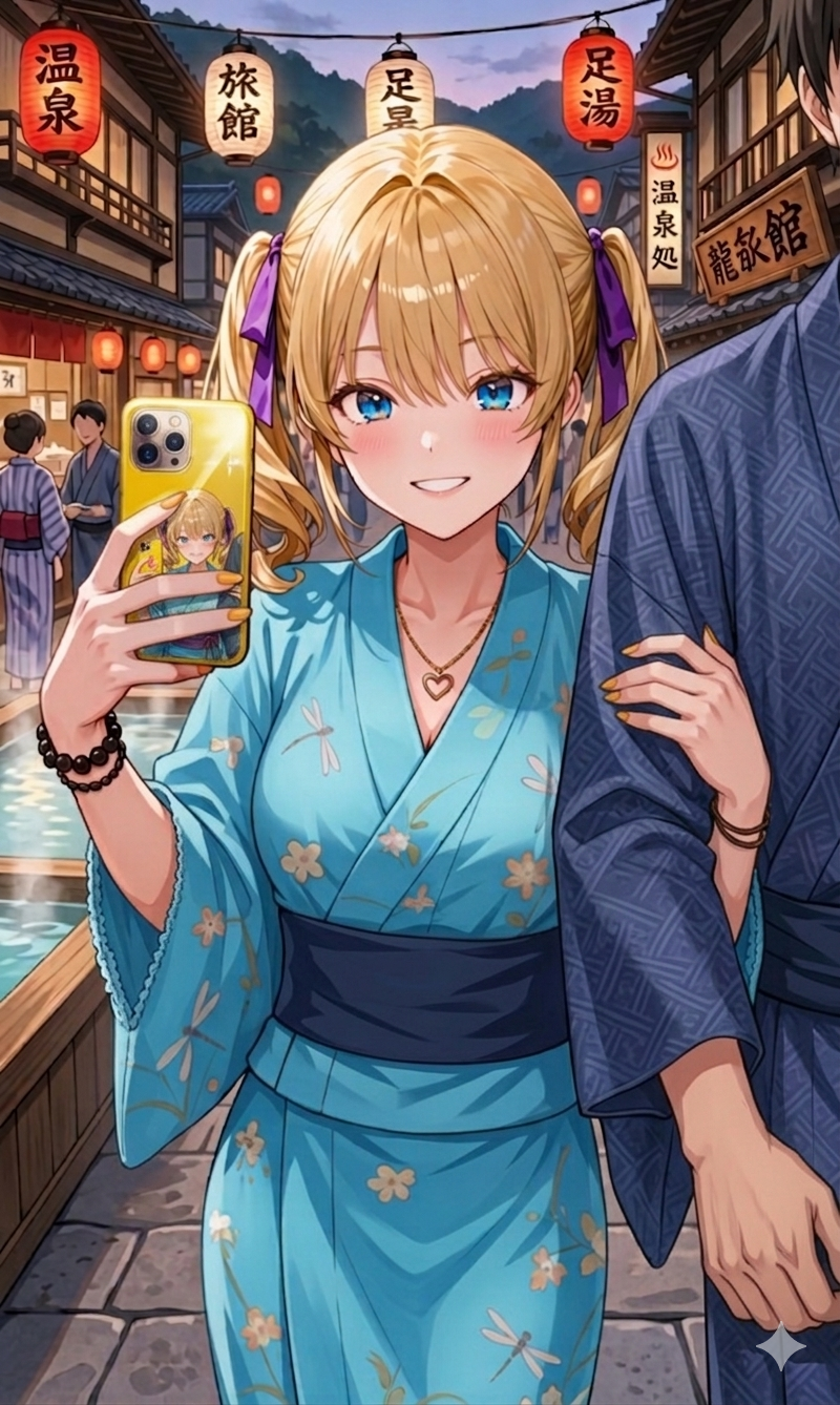 #温泉街を生配信っ🎵
