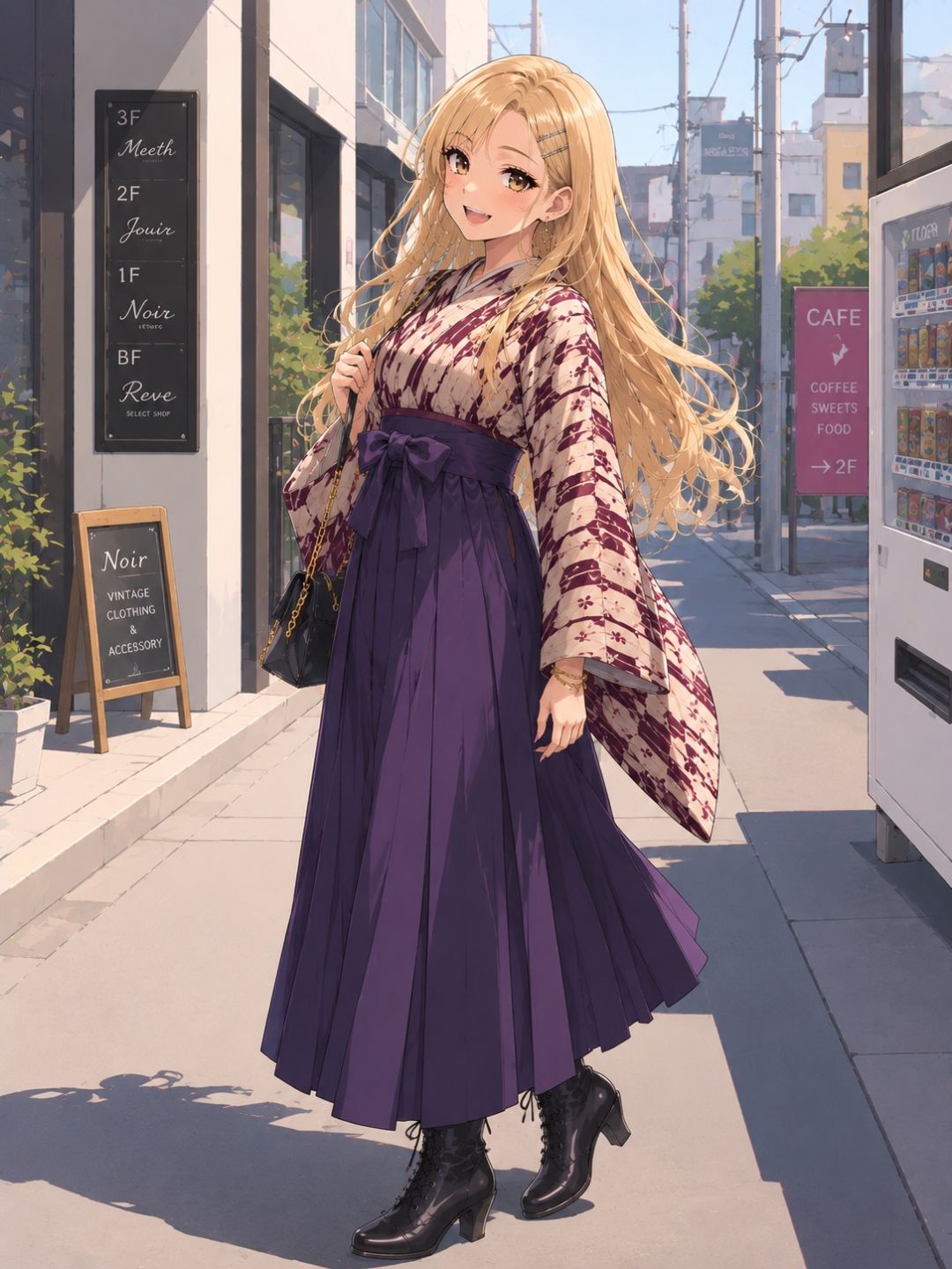 和装でお出かけ