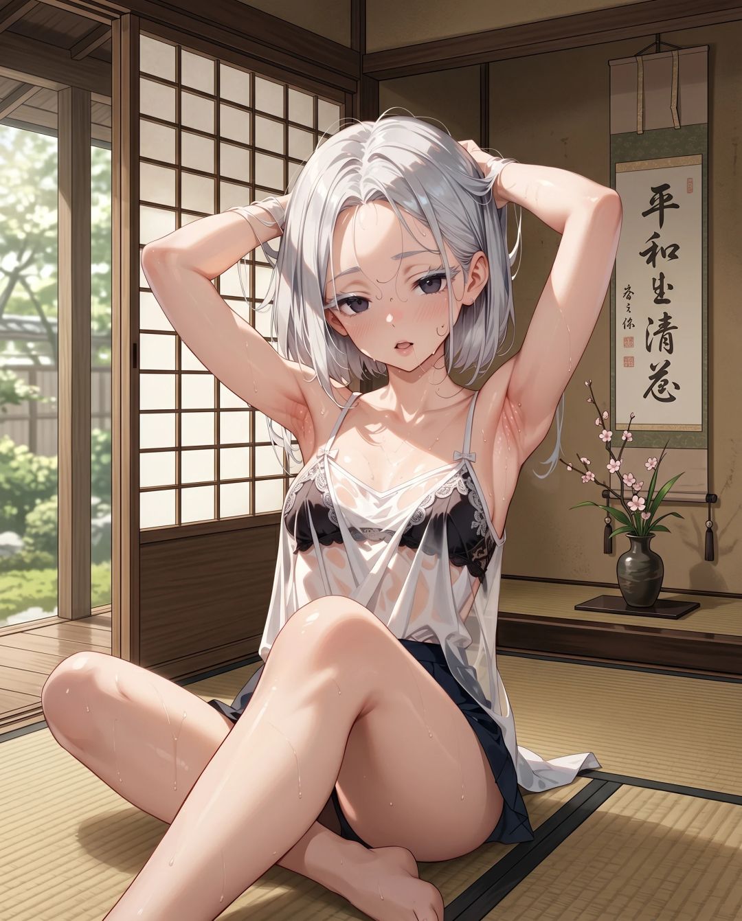 偶然、茶室