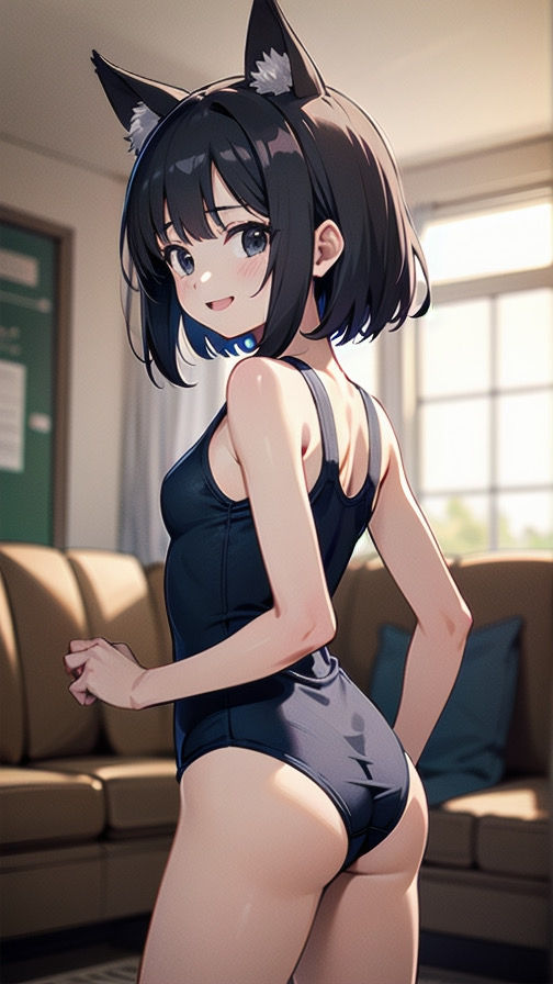 番外編　スクール水着と尻尾